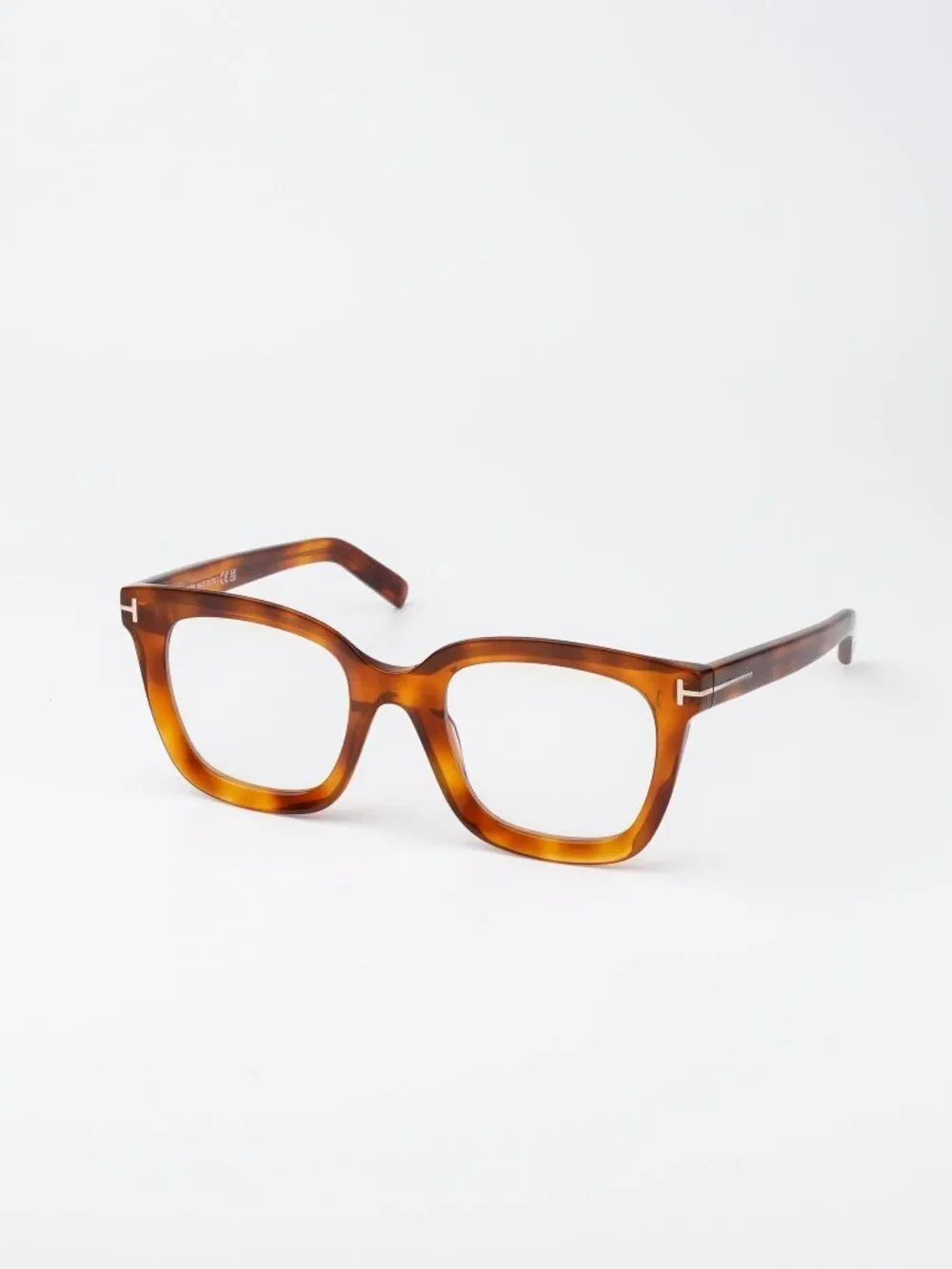 Tom Ford Women Eyeglasses Blonde Havana Square FT5880-B 053 NEW AUTHENTIC